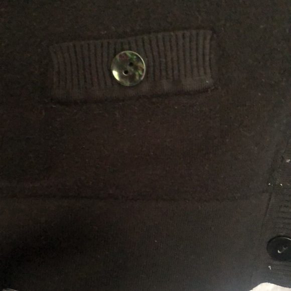 “Smart Set” Medium Black Knit Cardigan - Picture 4 of 5